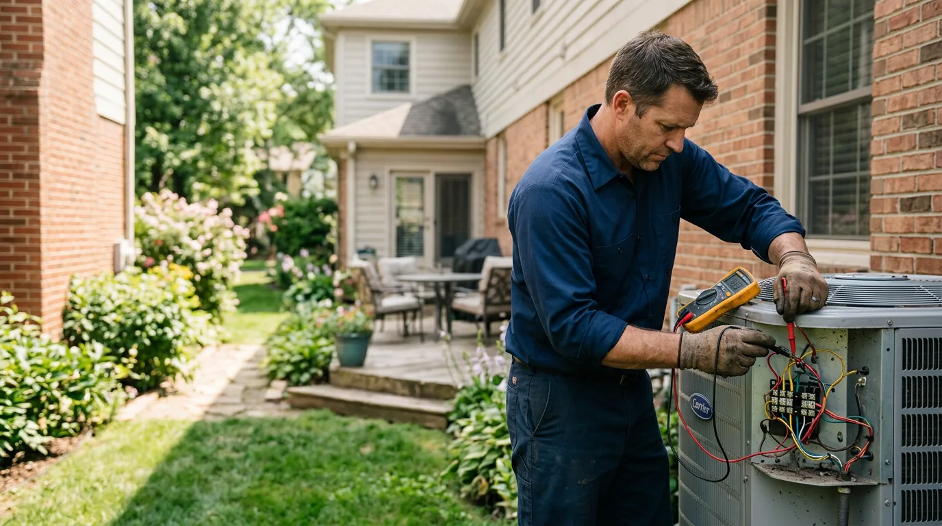 HVAC technician working near Genoa, CO